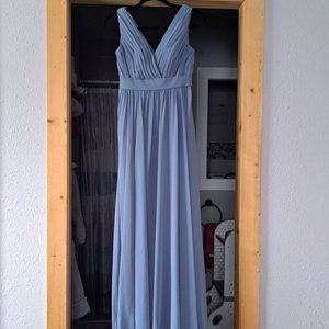 D'Zage Bridesmaid Dress in Slate Blue